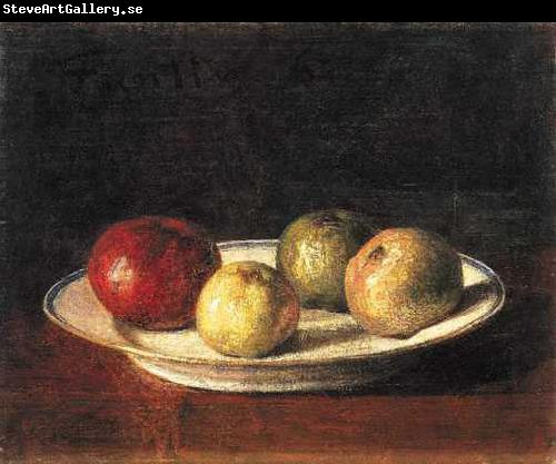 Henri Fantin-Latour A plate of apples,